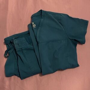 Ada Dark Teal Short Sleeve Top